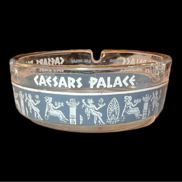 Vintage Caesars Palace Casino 3.5” Glass Ashtray Las Vegas Nevada - Picture 2 of 11